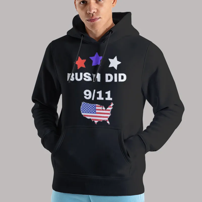Unisex Hoodie Black Dank Meme Bush Did 9 11 Shirt