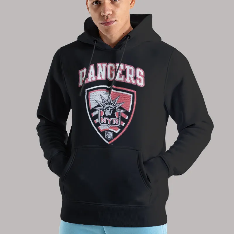 Unisex Hoodie Black Hockey New York Rangers Sweatshirt
