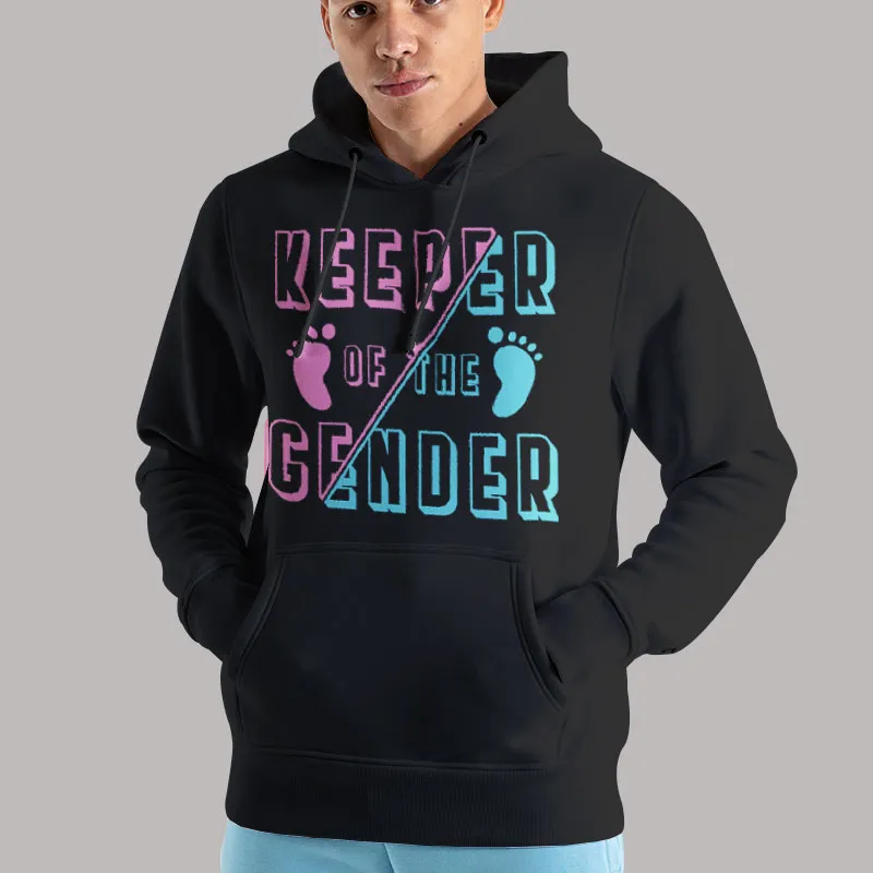 Unisex Hoodie Black Reveal Party Keeper of the Gender Shirt