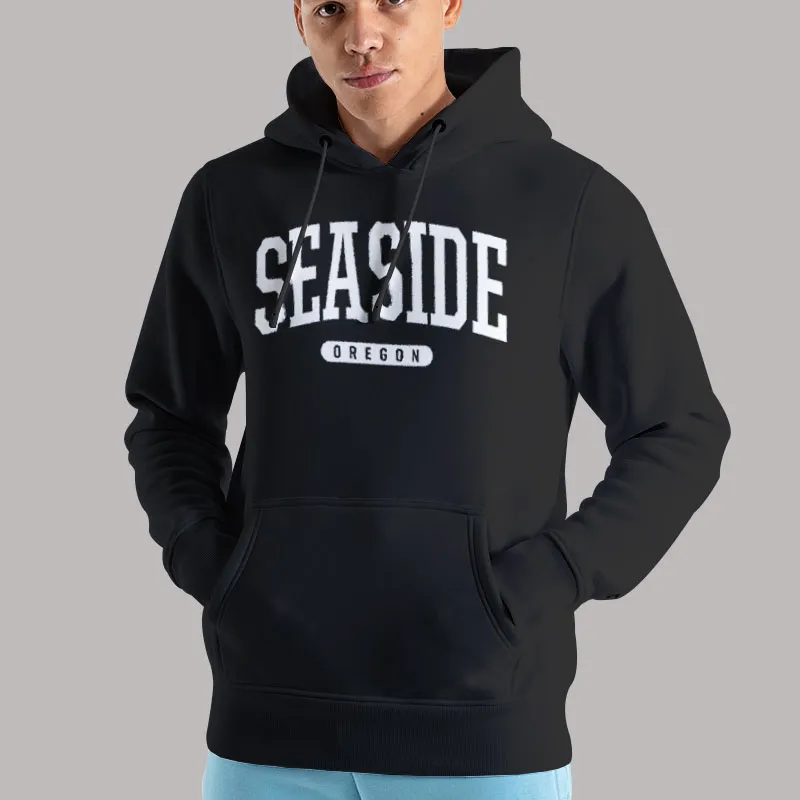 Unisex Hoodie Black The Seaside Sweatshirt