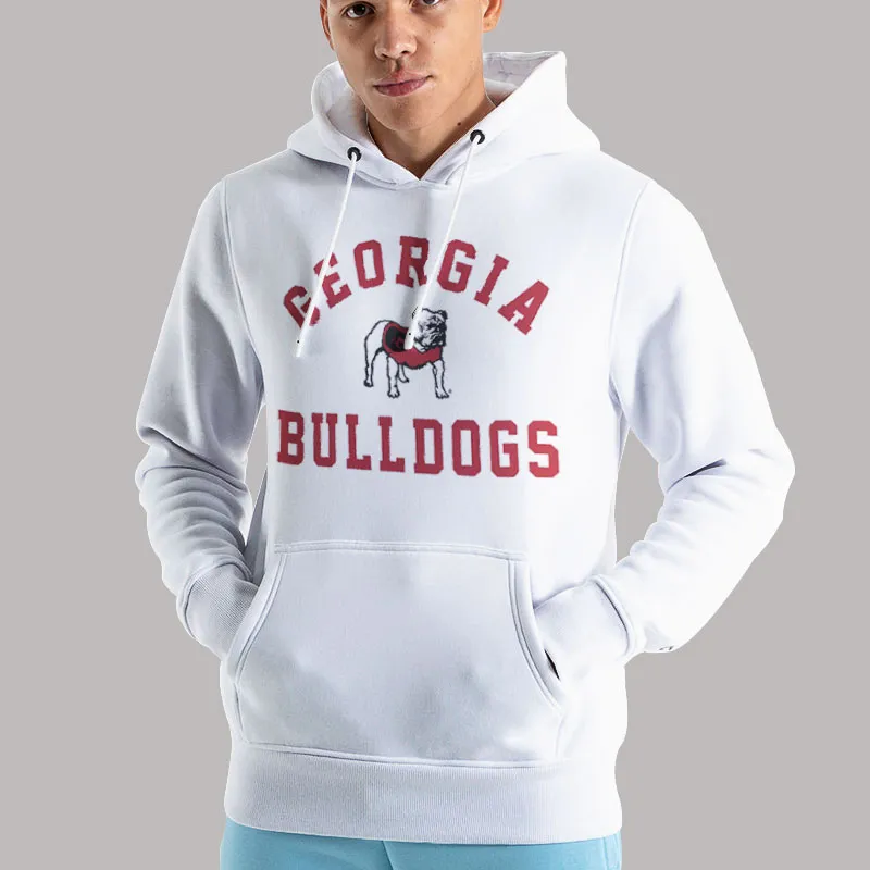 Unisex Hoodie White Funny Georgia Bulldogs Sweatshirt
