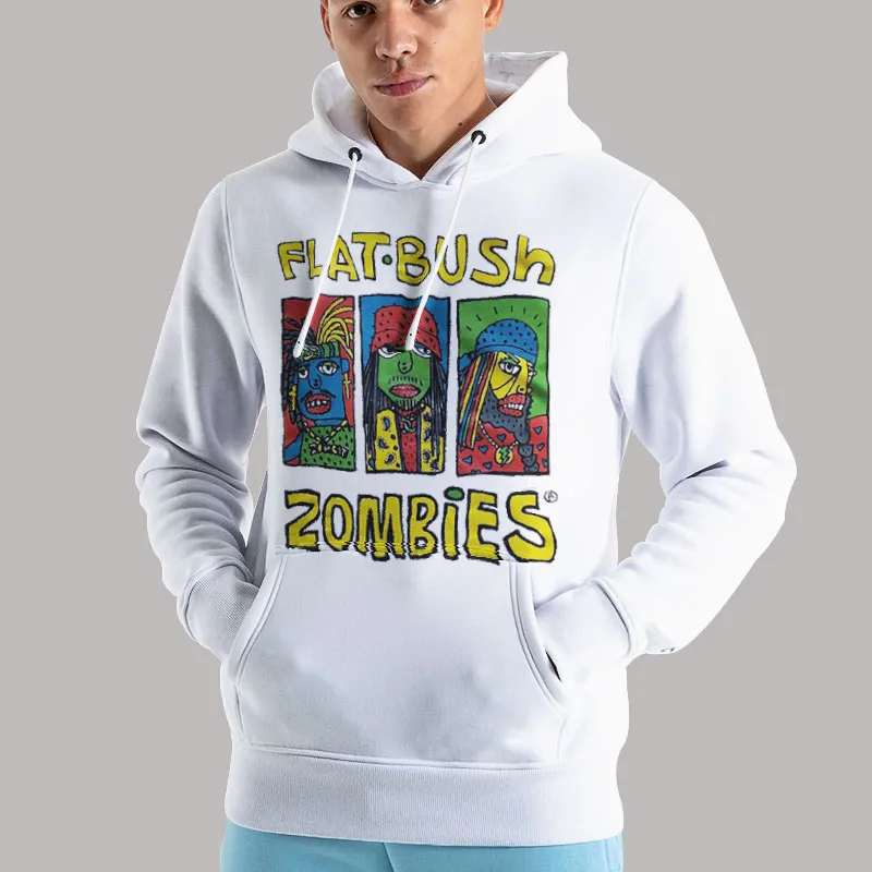 Unisex Hoodie White The Afterlife Flatbush Zombies T Shirt