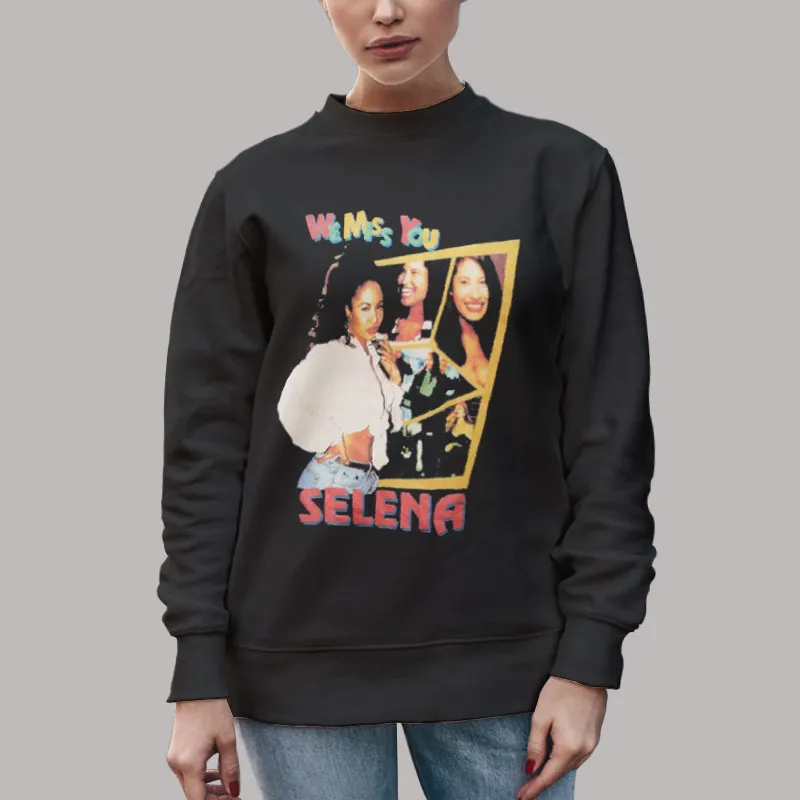 Unisex Sweatshirt Black Merch Tour Vintage Selena Quintanilla Shirt
