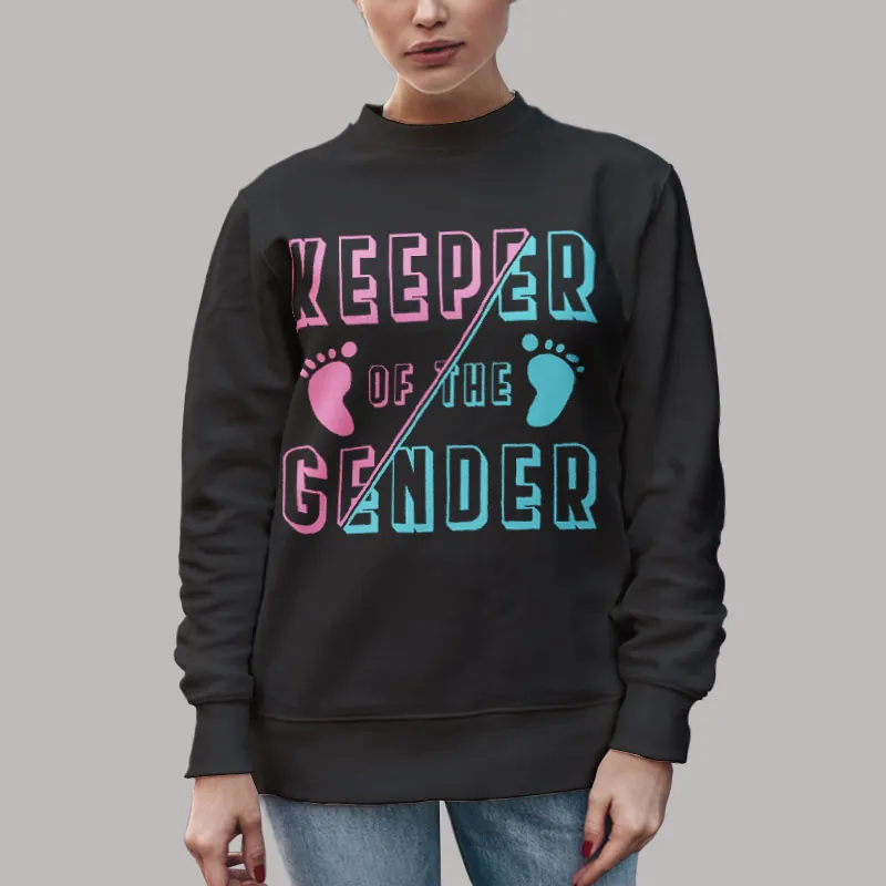 Unisex Sweatshirt Black Reveal Party Keeper of the Gender Shirt