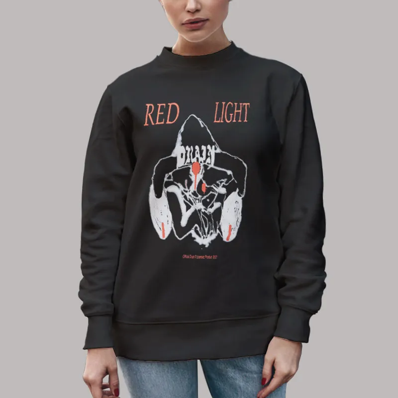 Unisex Sweatshirt Black The Red Light Bladee Hoodie