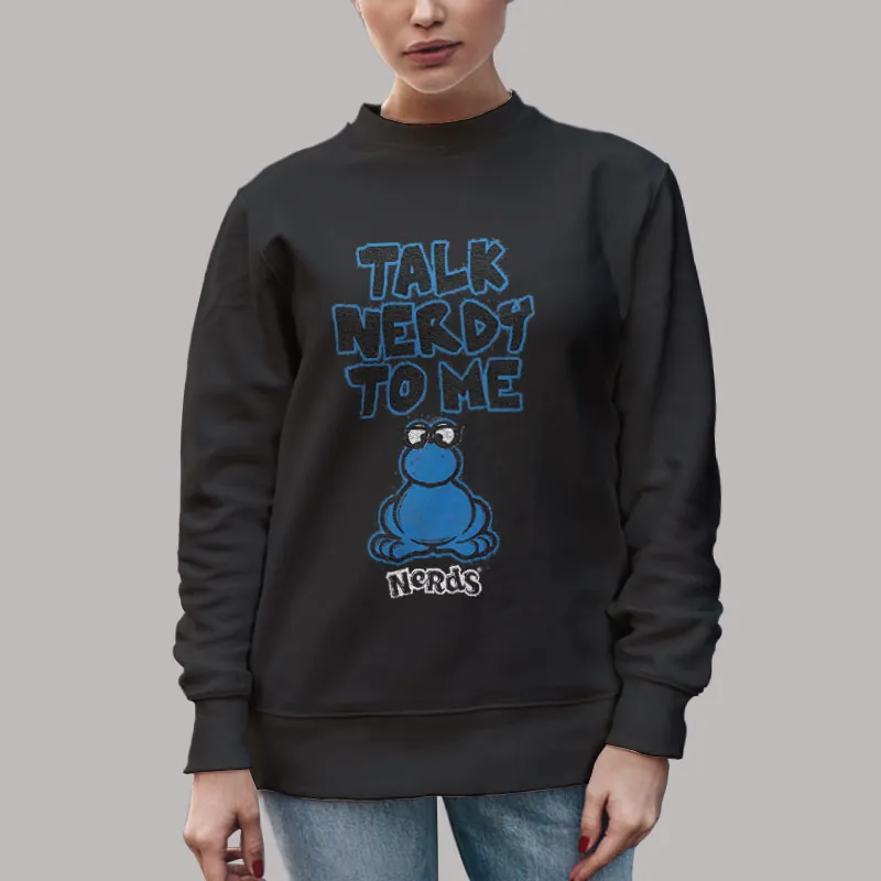 Unisex Sweatshirt Black Wonka Nerd Candy Shirt