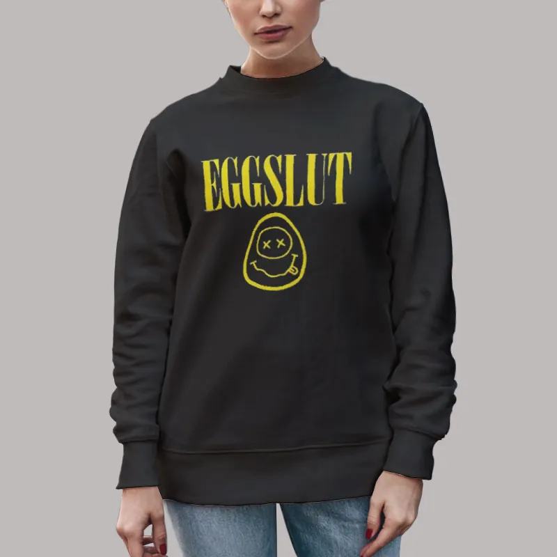 Unisex Sweatshirt Black Your Boyfriend's Eggslut Shirt
