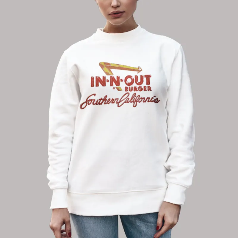 Unisex Sweatshirt White California Sunset in and out Shirt