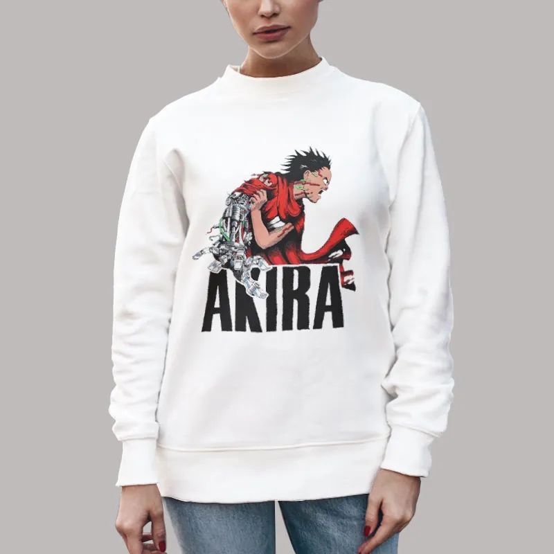 Unisex Sweatshirt White Neo Tokyo Akira T Shirt