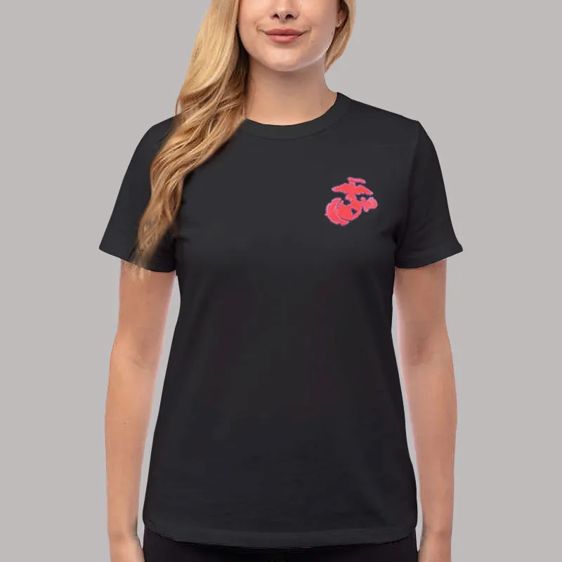 Women T Shirt Black Drill Instructor Marine Poolee Shirt