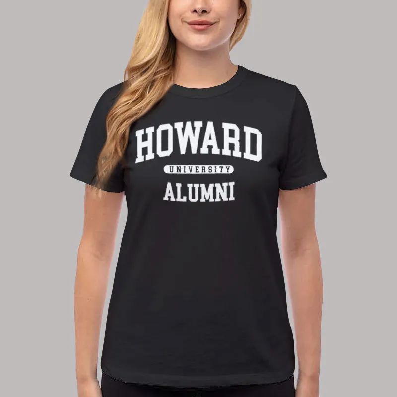 Women T Shirt Black Mitchell Ness Howard Sweatshirt