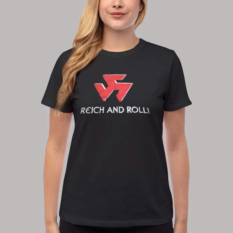 Women T Shirt Black The 3rd Reich Und Roll Shirt