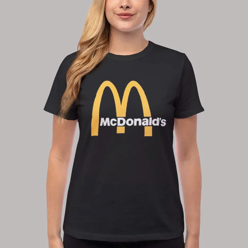 Women T Shirt Black World Famous Mcdonalds Sweatshirt