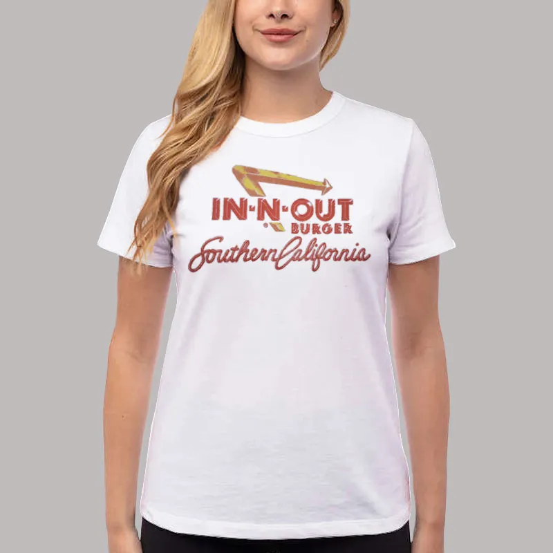 Women T Shirt White California Sunset in and out Shirt