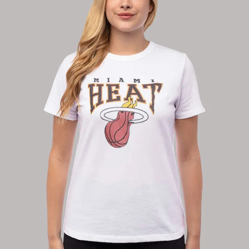 Women T Shirt White Heat City Miami Heat Sweatshirt
