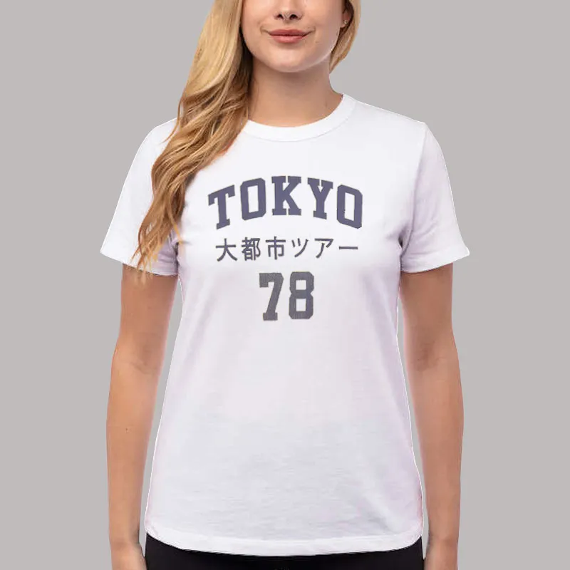 Women T Shirt White Japan Tokyo 78 Shirt