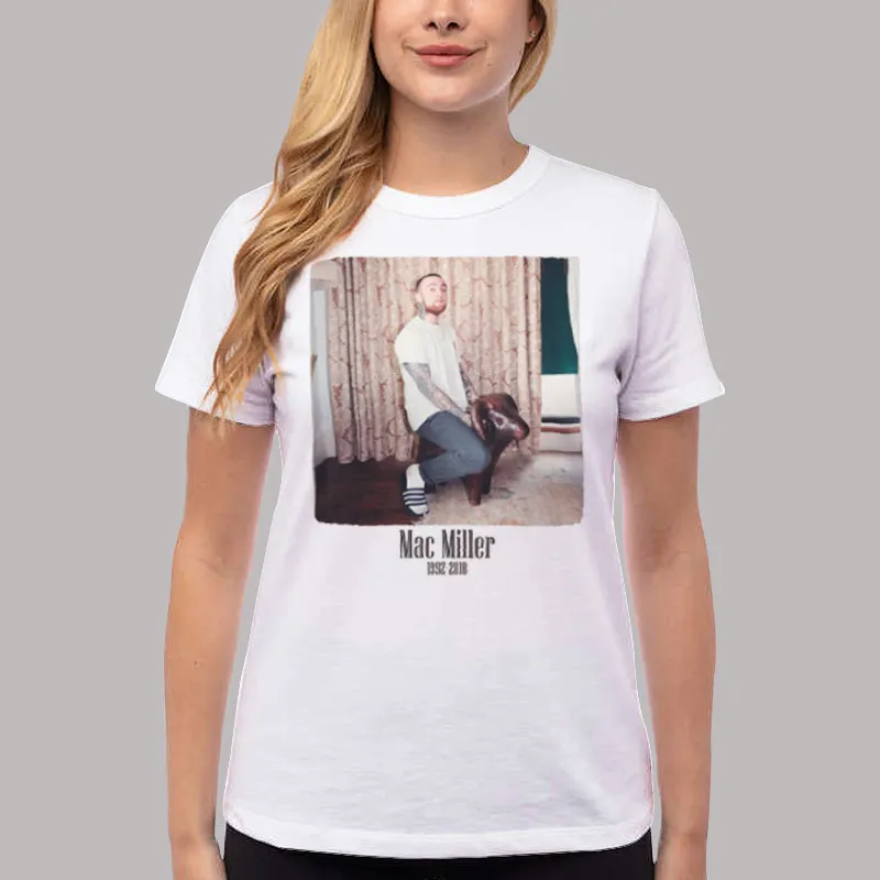 Women T Shirt White Self Care Mac Miller Tour Shirt