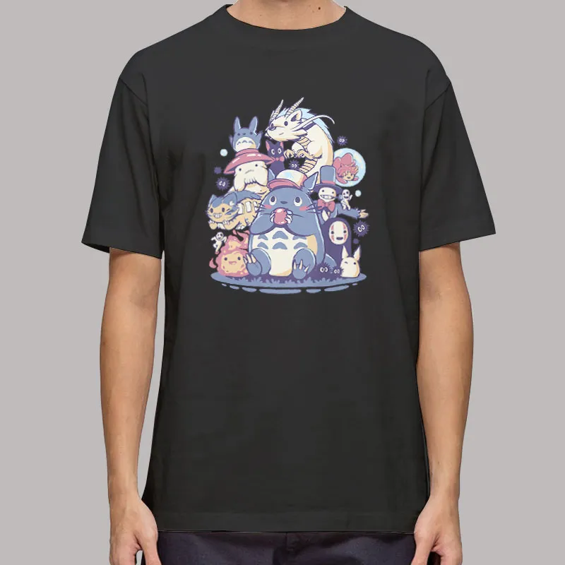 Creatures Spirits And Friends Cartoon Totoro No Face T Shirt, Sweatshirt And Hoodie