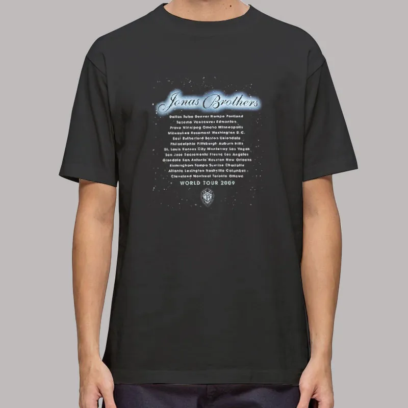 Jonas Brothers World Tour 2009 T Shirt, Sweatshirt And Hoodie