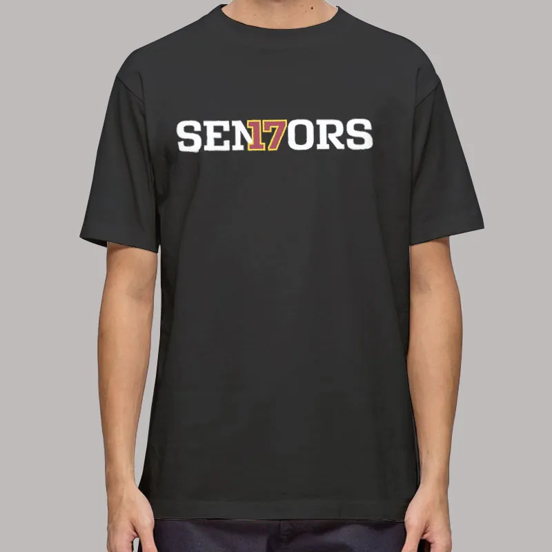 Mens T Shirt Black El17E Elite Class of Senior Shirt 2017