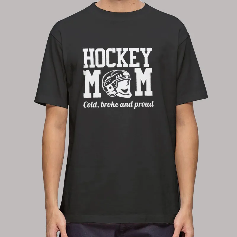 Mens T Shirt Black Funny Hockey Mom Sweatshirt