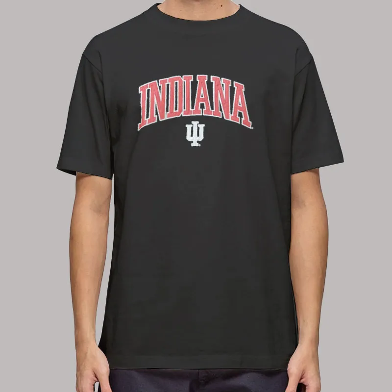 Mens T Shirt Black Hoosiers Indiana University Sweatshirt