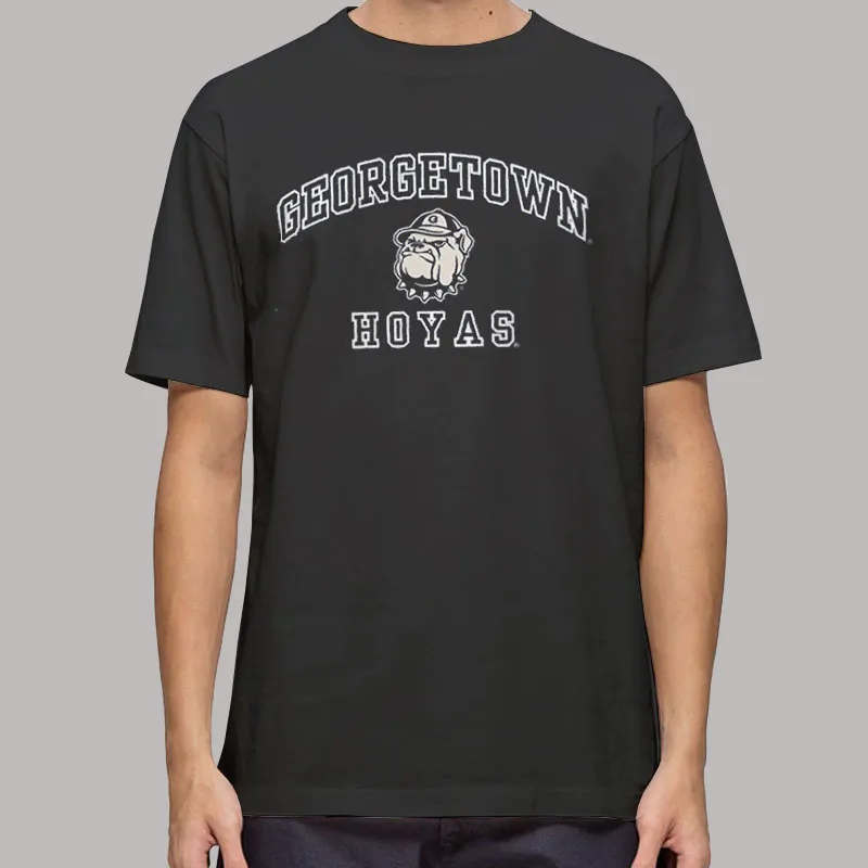Mens T Shirt Black Retro Vintage Georgetown Sweatshirt