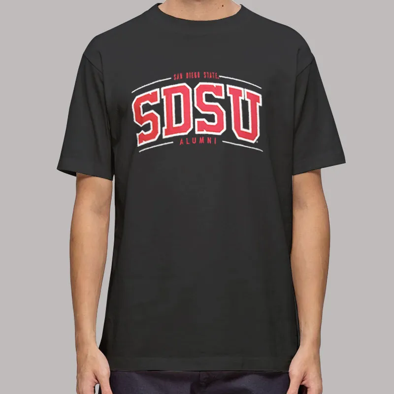Mens T Shirt Black San Diego State University Sdsu Sweatshirt