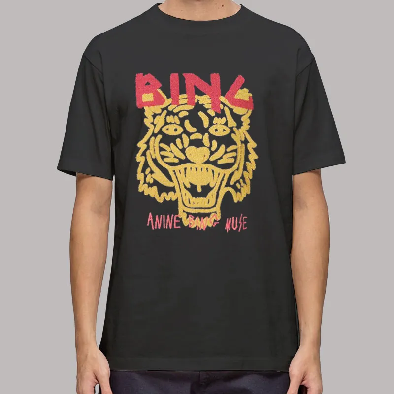 Mens T Shirt Black The Anine Bing Tiger Sweatshirt
