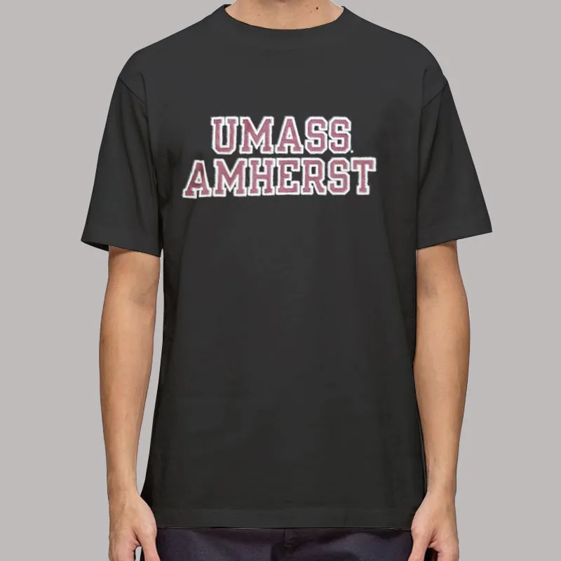 Mens T Shirt Black The Massachusetts College Umass Amherst Sweatshirt
