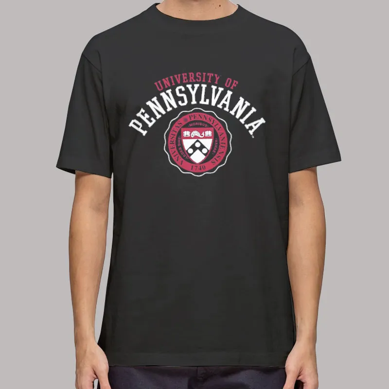 Mens T Shirt Black University of Pennsylvania Upenn Sweatshirt