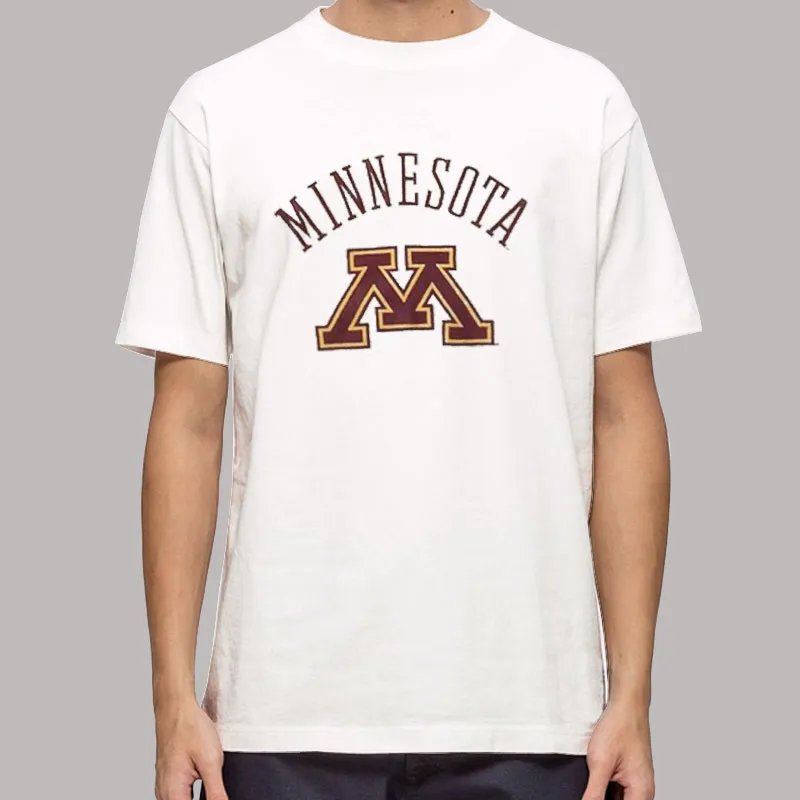 Mens T Shirt White Golden Gophers University Of Minnesota Sweatshirt
