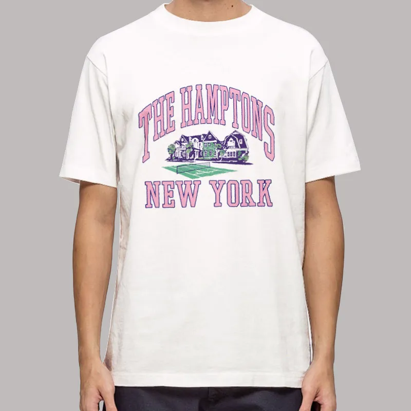 Mens T Shirt White New York The Hamptons Sweatshirt