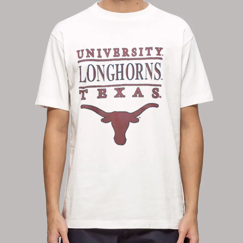Mens T Shirt White Texas Longhorns University Of Texas Sweatshirt