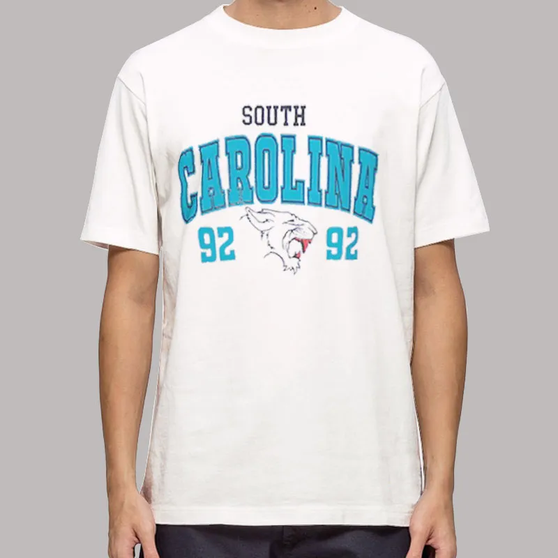 Mens T Shirt White Vintage University South Carolina Sweatshirt