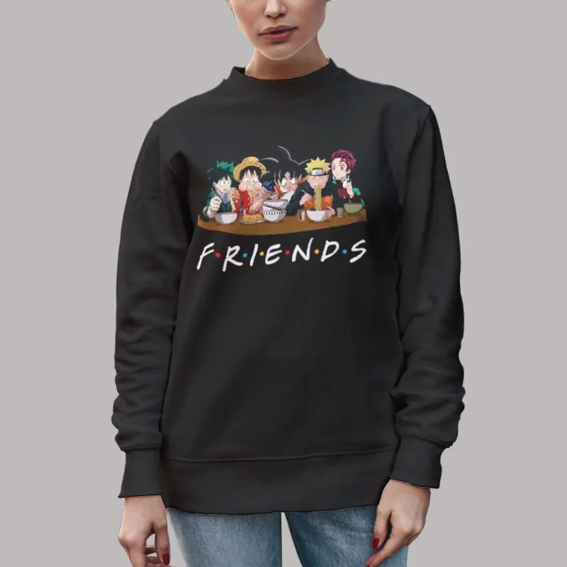 Sweatshirts Anime Japanese Character Friends