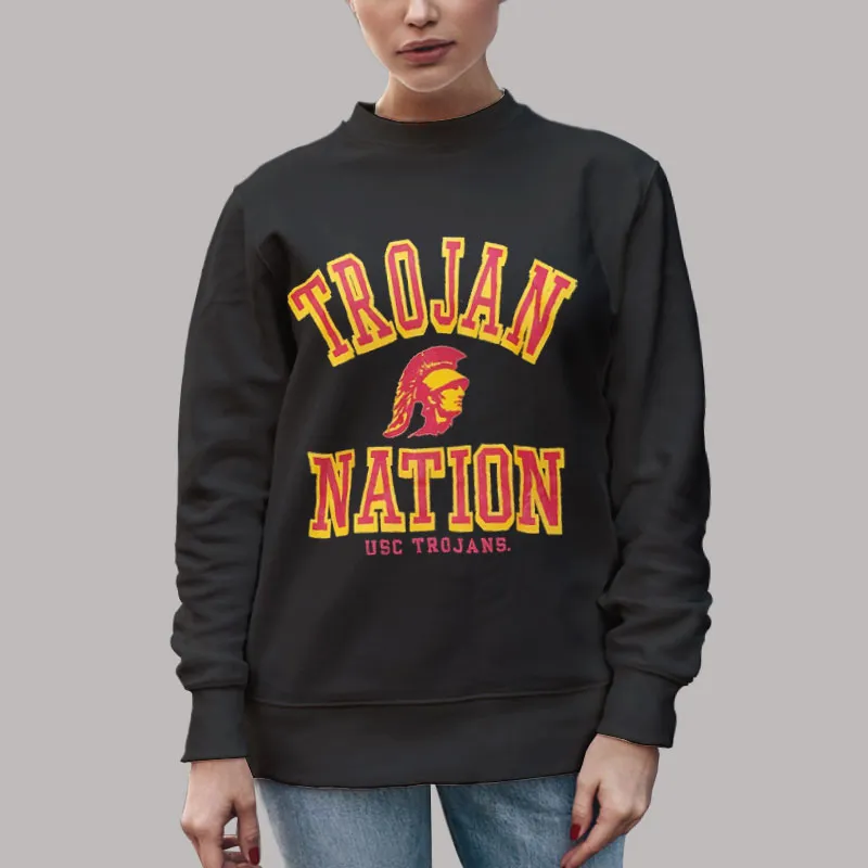 Trojan Nation Mascot Vintage Usc Sweatshirt