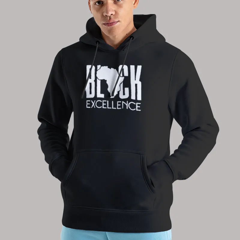 Unisex Hoodie Black Black Empowerment Black Excellence Shirt
