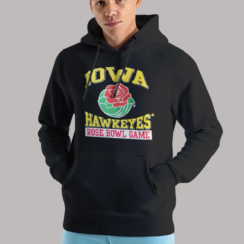 Unisex Hoodie Black Bowl Game Hawkeyes Rose Bowl Shirt