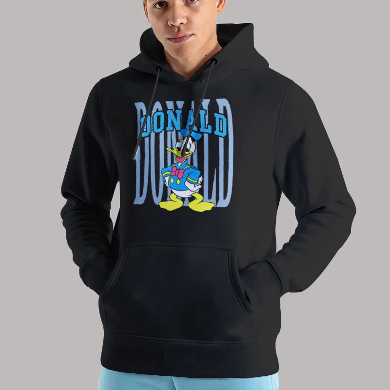Unisex Hoodie Black Donald Duck Cartoon T Shirt, Sweatshirt And Hoodie
