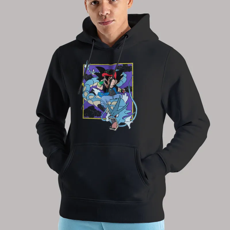 Unisex Hoodie Black Dragon Ball Z Pokémon T Shirt, Sweatshirt And Hoodie