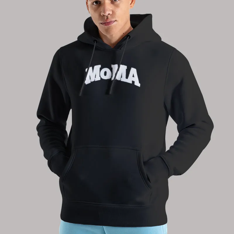 Unisex Hoodie Black Inspired Gift Moma Sweatshirt