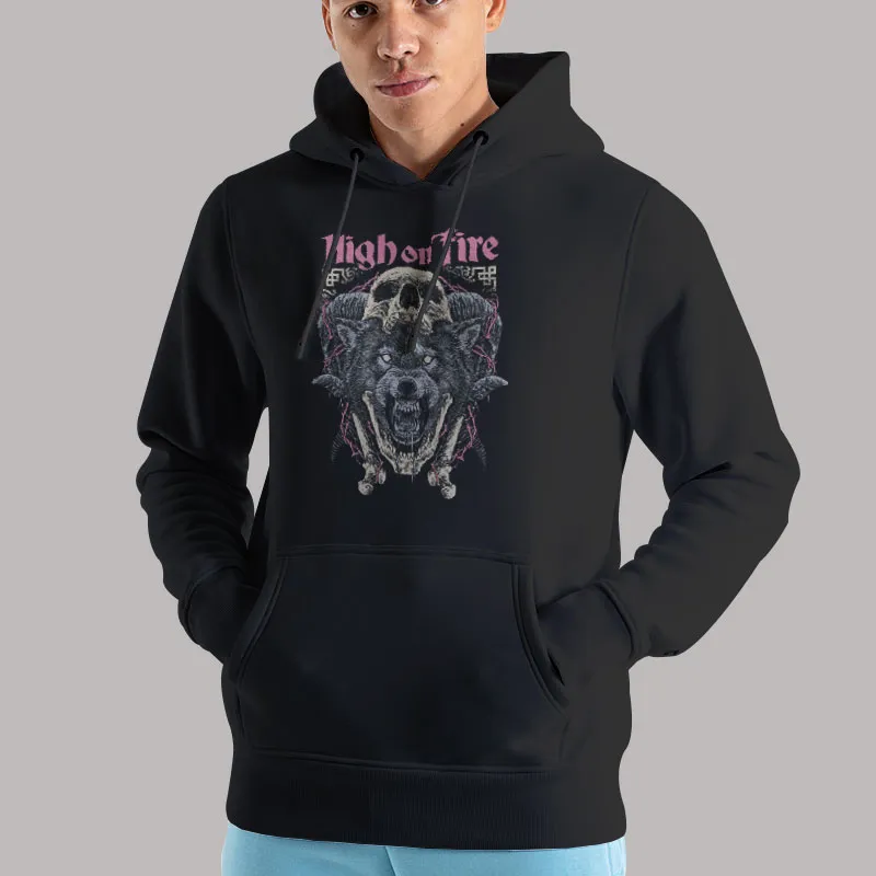 Unisex Hoodie Black Mercer Warrior High On Fire Merch T Shirt, Sweatshirt And Hoodie