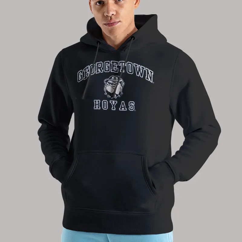 Unisex Hoodie Black Retro Vintage Georgetown Sweatshirt