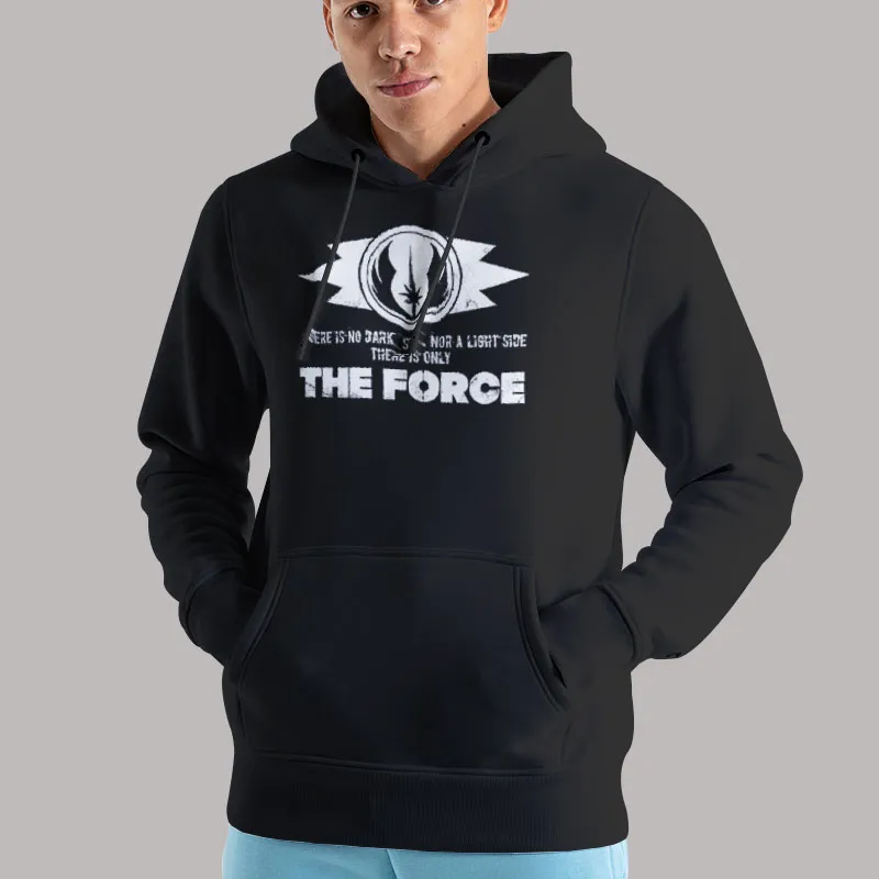 Unisex Hoodie Black Star Wars the Force Grey Jedi Code Shirt