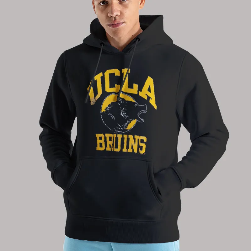 Unisex Hoodie Black University Bruins 80s Vintage Ucla Sweatshirt