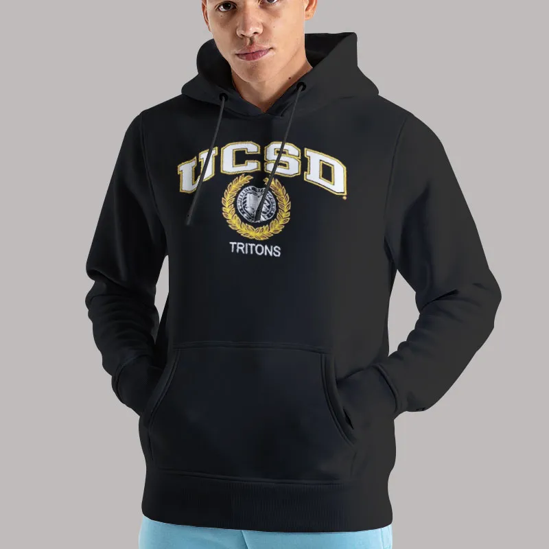 Unisex Hoodie Black University of California Sandiego Ucsd Sweatshirt