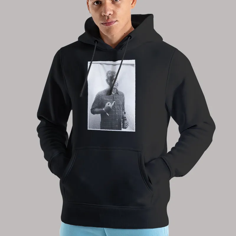 Unisex Hoodie Black Vintage Anthony Bourdain Middle Finger Cool T Shirt, Sweatshirt And Hoodie