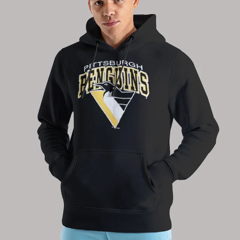 Unisex Hoodie Black Vintage Pittsburgh Penguins Sweatshirt