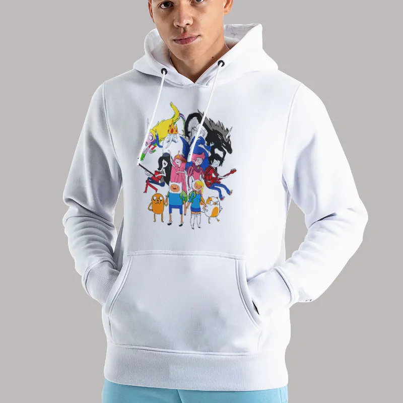 Unisex Hoodie White Adventure Time Mirror Counterparts Image T Shirt, Sweatshirt And Hoodie